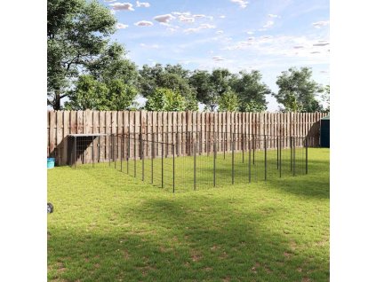 Koterec pre psy čierny 25,41 m² oceľ 3082240