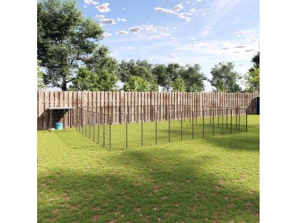 Koterec pre psy čierny 37,51 m² oceľ 3082242