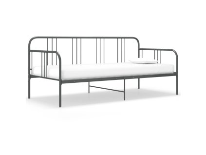 Rám dennej postele, sivý, kov 90x200 cm 324751