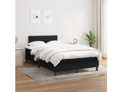 Boxspring posteľ s matracom čierny 120x200 cm látka 3139883