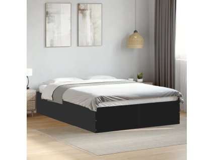 Posteľný rám čierny 120x200 cm kompozitné drevo 3281022