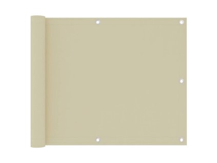 Balkónová markíza, krémová 75x500 cm, oxfordská látka 134950