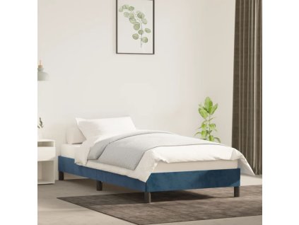 Posteľ bez matraca tmavomodrý 80x200 cm zamat 346944