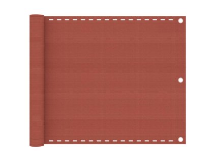 Balkónová markíza tehlová 75x300 cm HDPE 310944