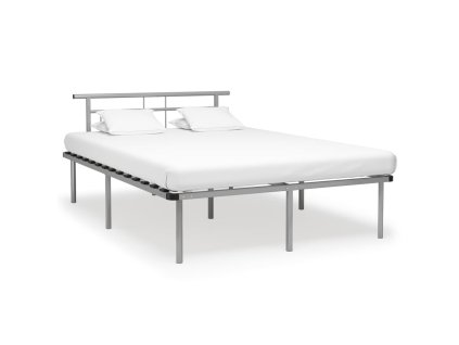 Posteľný rám bez matraca, sivý, kov 140x200 cm 324831