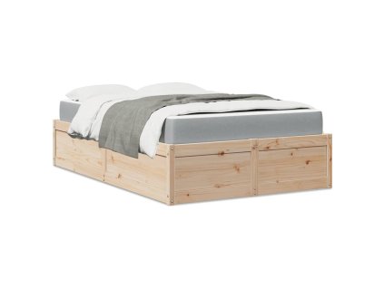 Posteľ s matracom 140x190 cm borovicový masív 3281946