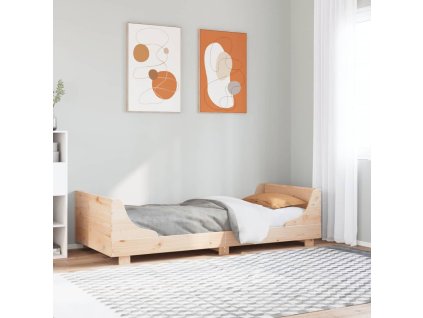 Posteľ bez matraca 75x190 cm masívna borovica 850791