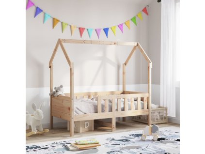 Rám detskej postele domček 70x140 cm masívna borovica 850713
