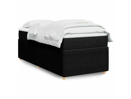 Boxspring posteľ s matracom čierna 100x200 cm látka 3285548