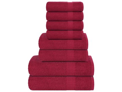 8-dielna sada uterákov FROGN bordová 360 g/m² 137064