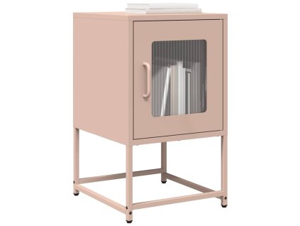 Nočná skrinka Ružová 36x39x60,5 cm Oceľ valcovaná za studena 853327