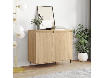 Komody 2 ks dub sonoma 40x35x70 cm kompozitné drevo 831043