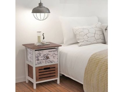 Nočné stolíky 2 ks, drevené 242883