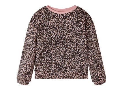 Detská mikina stredne tmavý odtieň ružovej 116 14436