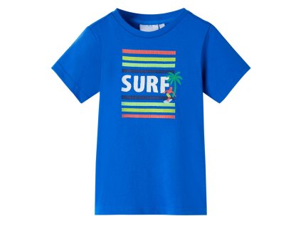 Detské tričko žiarivomodré 92 11784
