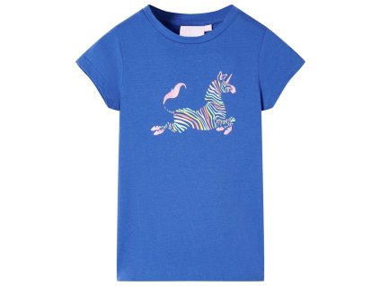 Detské tričko kobaltovo modré 116 11056