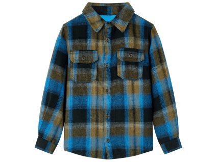 Detská košeľa s prehnutým golierom 104 13405