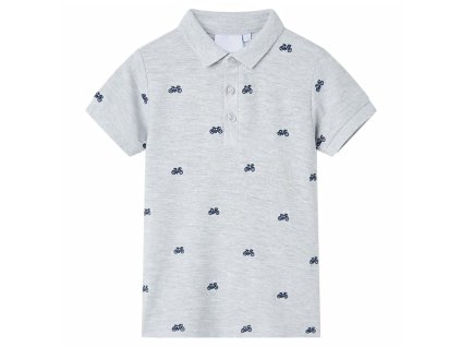 Detská polokošeľa sivá melanž 128 12167