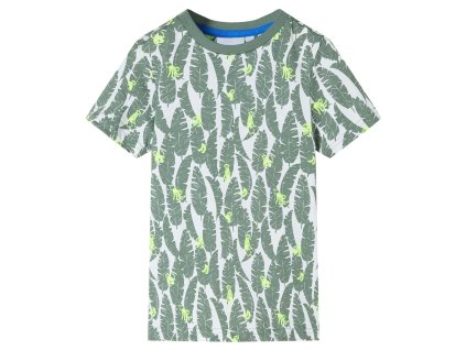 Detské tričko farba ľanu a tmavý brečtan 92 11674