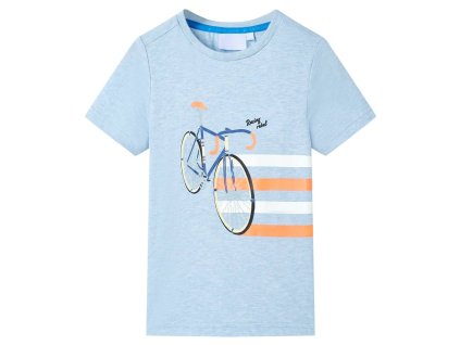 Detské tričko jemne modré melanž 92 12029