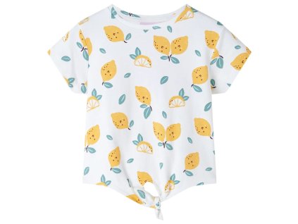 Detské tričko so zaväzovacím lemom farba ľanu 116 11496