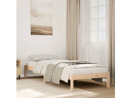 Extra dlhá posteľ bez matraca 90x220 cm masívna borovica 852416