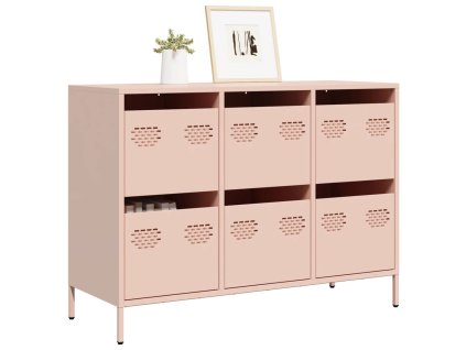 Komoda ružová 101,5x39x73,5 cm oceľ valcovaná za studena 851263