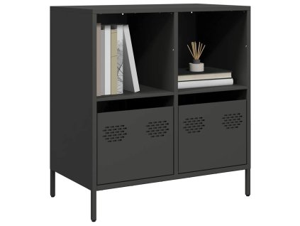 Komoda čierna 68x39x73,5 cm oceľ valcovaná za studena 851358