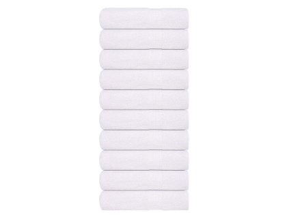 Osušky do kúpeľne FROGN 10 ks biele 100x150 cm 360 g/m² 136659