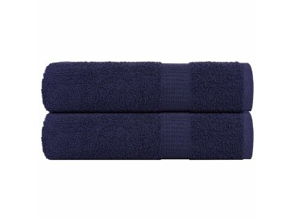 Osušky do kúpeľne FROGN 2 ks tmavomodré 100x150 cm 360 g/m² 136788