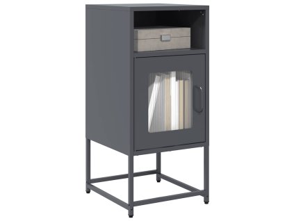 Nočná skrinka Antracit 36x39x78 cm Oceľ valcovaná za studena 853412