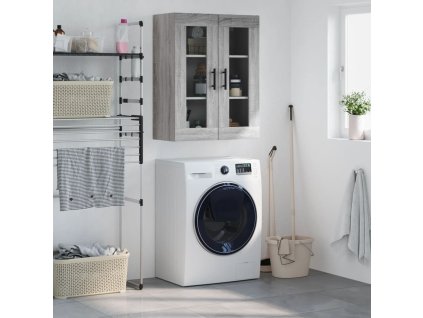 Nástenná skrinka sivý dub sonoma 69,5x34x90 cm 828506