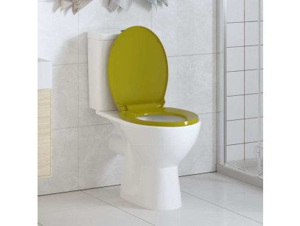 WC sedadlo, pomalé sklápanie, zelené, oválne 145824