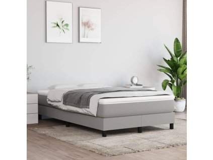 Boxspring posteľ s matracom bledosivá 120x200 cm látka 3144061