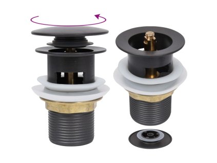 Odtok s funkciou prepadu sivý 6,4x6,4x9,1 cm 149058