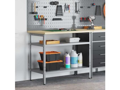 Pracovný stôl s poličkou s úložiskom Sivá 100 x 55 x 85 cm 4103457