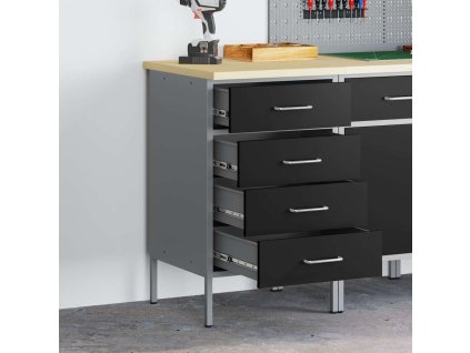 Pracovný stôl so zásuvkou Čierna a Šedá 50 x 55 x 85 cm 4103460