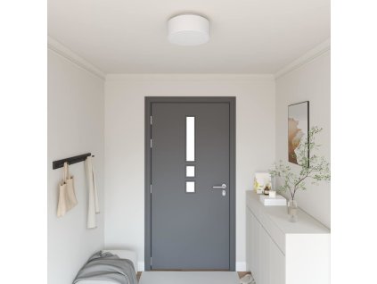 Stropná lampa so bodmi Biela 30 x 30 x 13,5 cm látka 42001203