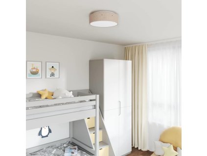 Stropná lampa so bodmi Sivohnedá 38 x 38 x 13,5 cm látka 42001217