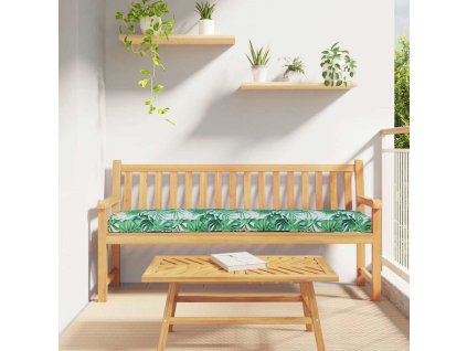 Vankúš na palety Kvetinový Zelený Listový Vzor 180 x 40 x 8 cm 42001676