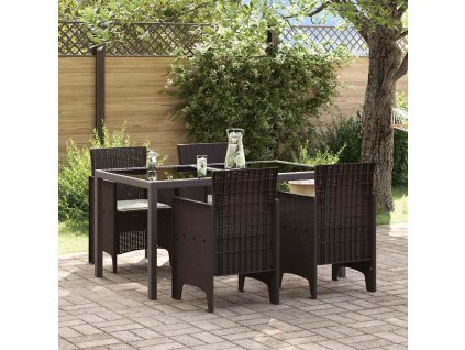 Záhradná stolička 4 pcs Hnedá 53 x 49 x 85 cm PP 847477
