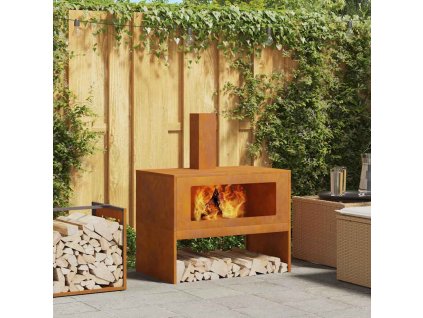 Ohnisko Hnedá 80 x 50 x 96 cm Oceľ 858937