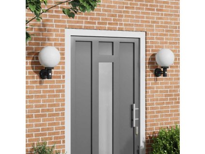 Exteriérové nástenné svietidlo 2 pcs Čierna 28 x 25 x 38 cm 4005950