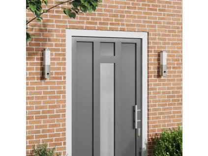 Exteriérové nástenné svietidlo 2 pcs Strieborná 4005962