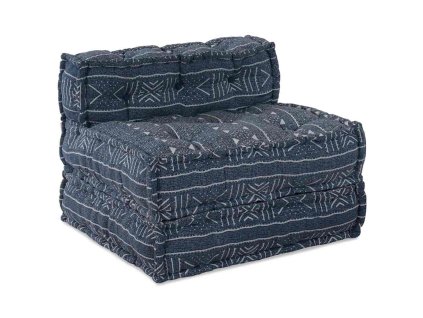 Modulárna pohovka Indigová potlač 70 x 70 x 56 cm látka 4019062