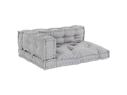 Vankúš na pohovku 3 pcs Sivá látka 4019098