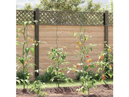 Podpora rastlín 50 pcs Zelená 110 x 0.6 x 0.6 cm Oceľ 4107052