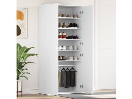 Skriňa na topánky Biela 80 x 39 x 178 cm Kompozitné drevo 3333866