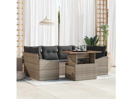 Záhradný jedálenský set Sivá a hnedá 100 x 55 x 73 cm 3349789