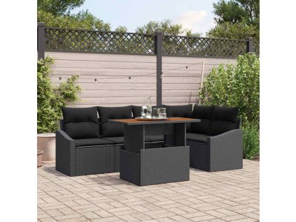 Záhradný jedálenský set Čierna a Hnedá 100 x 55 x 73 cm 3349841